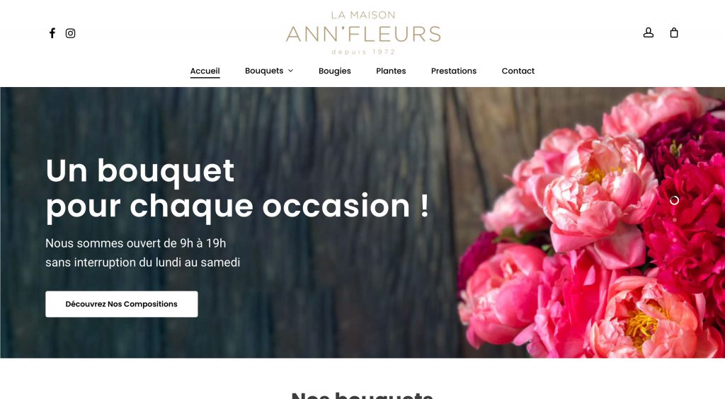 Création Site internet Annfleurs