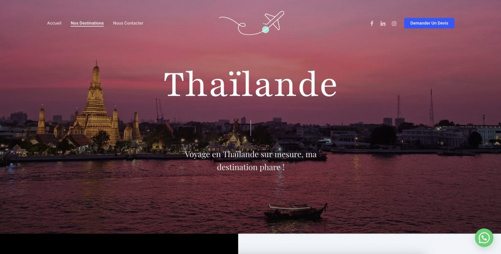 Site web Geiss voyages