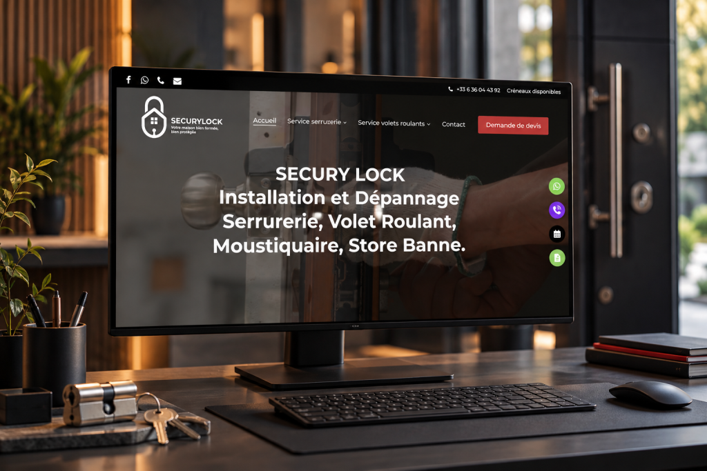 Site internet Secury Lock